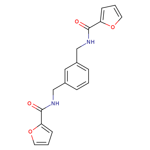 O=C(c1ccco1)NCc1cccc(c1)CNC(=O)c1ccco1