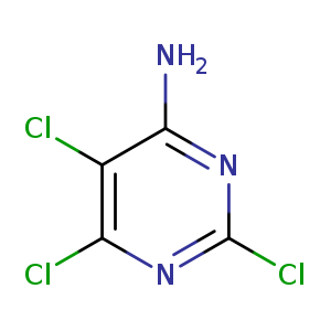 Clc1nc(N)c(c(n1)Cl)Cl