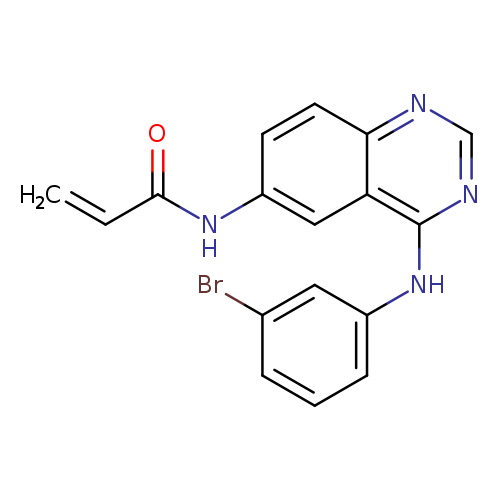 C=CC(=O)Nc1ccc2c(c1)c(ncn2)Nc1cccc(c1)Br