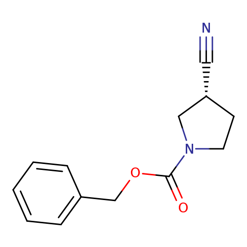 N#C[C@@H]1CCN(C1)C(=O)OCc1ccccc1