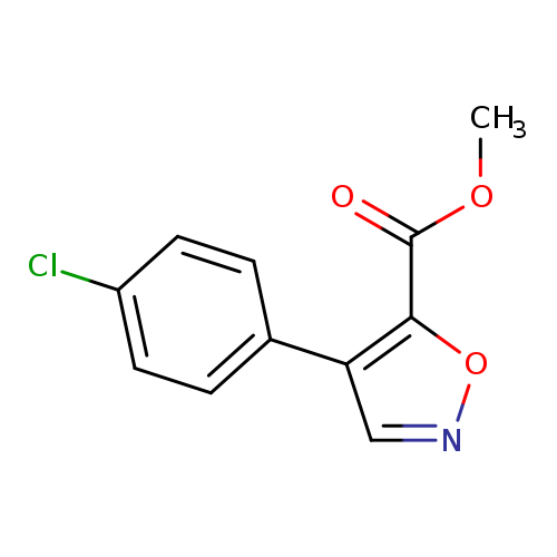 COC(=O)c1oncc1c1ccc(cc1)Cl