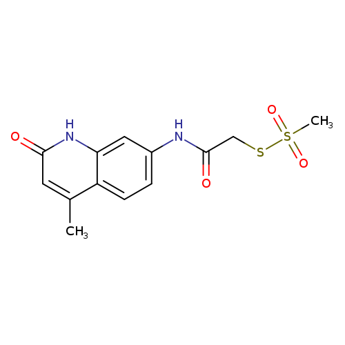 O=C(Nc1ccc2c(c1)[nH]c(=O)cc2C)CSS(=O)(=O)C