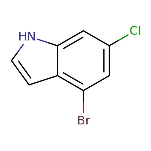 Clc1cc(Br)c2c(c1)[nH]cc2