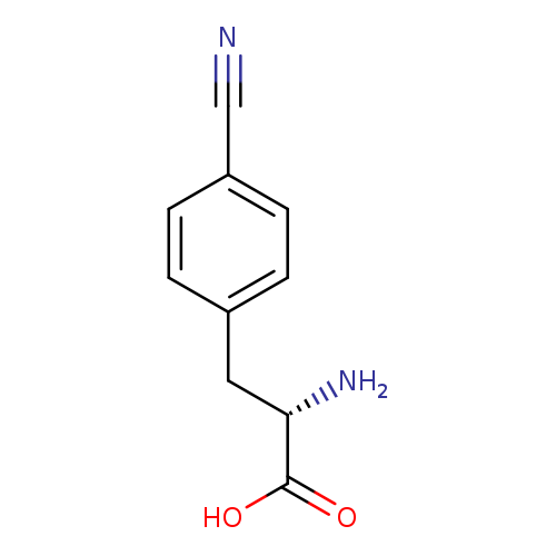 N[C@H](C(=O)O)Cc1ccc(cc1)C#N