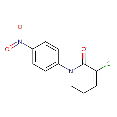 O=C1C(=CCCN1c1ccc(cc1)[N+](=O)[O-])Cl