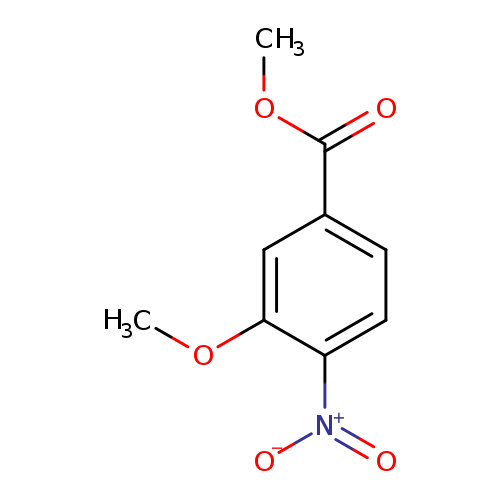 COC(=O)c1ccc(c(c1)OC)[N+](=O)[O-]