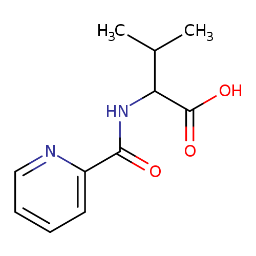 CC(C(C(=O)O)NC(=O)c1ccccn1)C