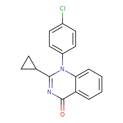 Clc1ccc(cc1)n1c(nc(=O)c2c1cccc2)C1CC1