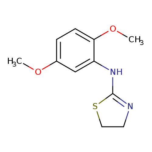 COc1ccc(cc1NC1=NCCS1)OC
