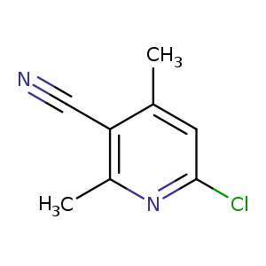N#Cc1c(C)cc(nc1C)Cl