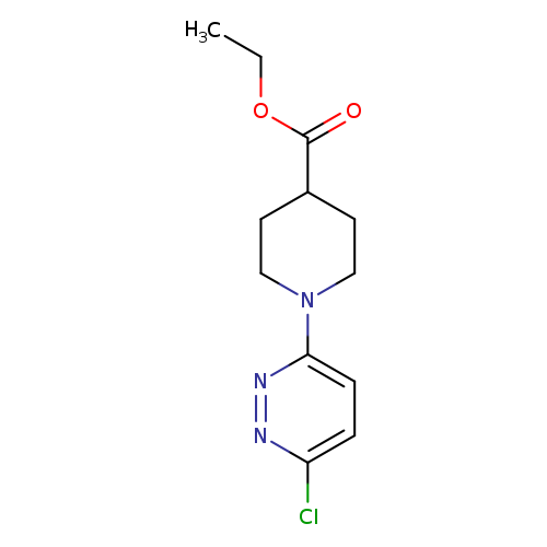 CCOC(=O)C1CCN(CC1)c1ccc(nn1)Cl