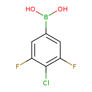 OB(c1cc(F)c(c(c1)F)Cl)O
