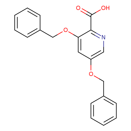 OC(=O)c1ncc(cc1OCc1ccccc1)OCc1ccccc1