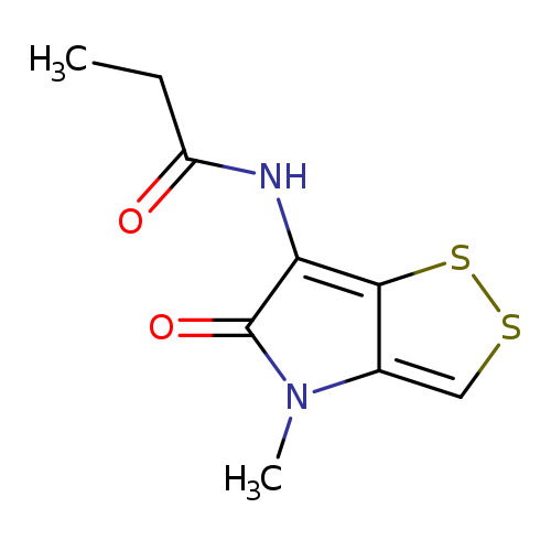 CCC(=O)Nc1c(=O)n(c2c1ssc2)C