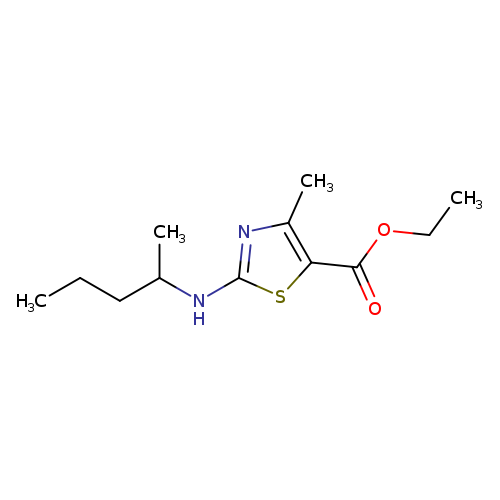 CCCC(Nc1sc(c(n1)C)C(=O)OCC)C