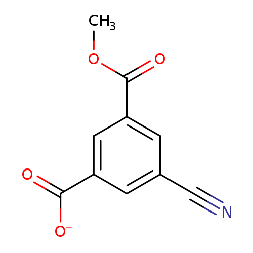 N#Cc1cc(cc(c1)C(=O)[O-])C(=O)OC