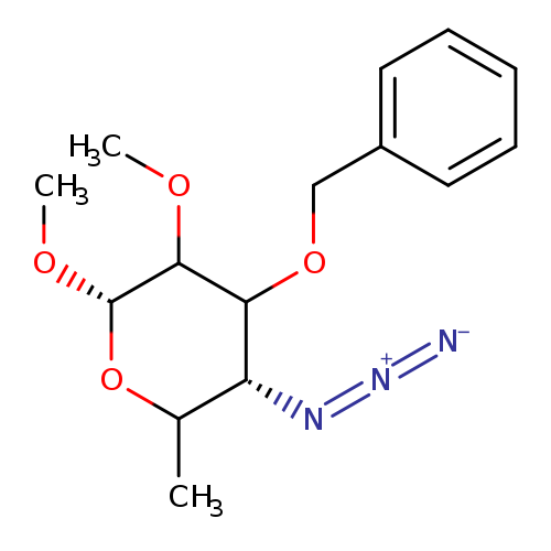 COC1[C@@H](OC)OC([C@H](C1OCc1ccccc1)N=[N+]=[N-])C