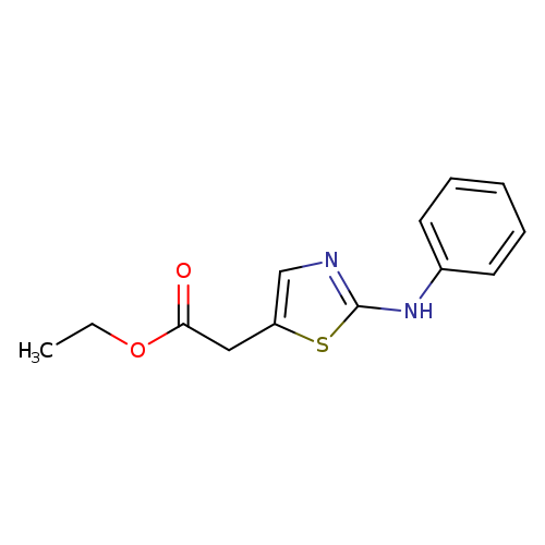 CCOC(=O)Cc1cnc(s1)Nc1ccccc1