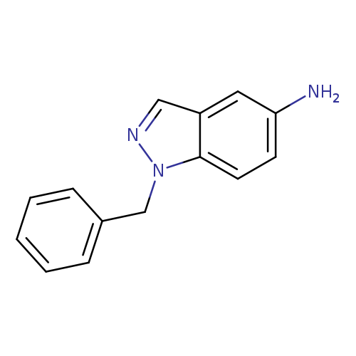 Nc1ccc2c(c1)cnn2Cc1ccccc1