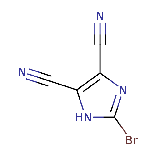 N#Cc1[nH]c(nc1C#N)Br