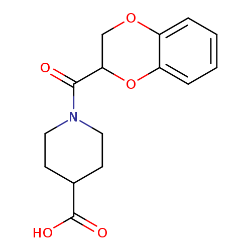 OC(=O)C1CCN(CC1)C(=O)C1COc2c(O1)cccc2