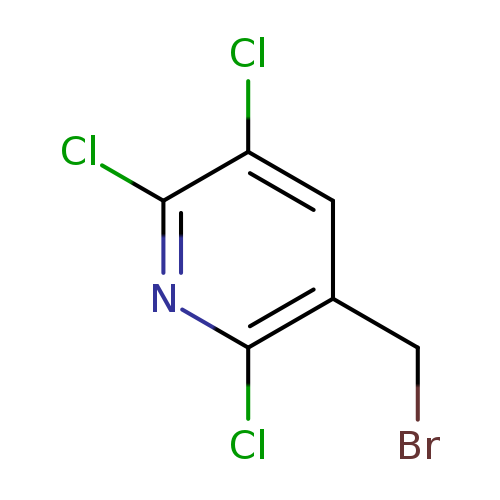 BrCc1cc(Cl)c(nc1Cl)Cl