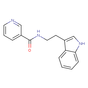 O=C(c1cccnc1)NCCc1c[nH]c2c1cccc2