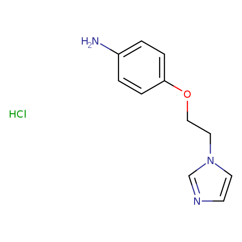 Nc1ccc(cc1)OCCn1cncc1.Cl
