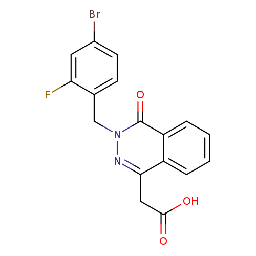 OC(=O)Cc1nn(Cc2ccc(cc2F)Br)c(=O)c2c1cccc2