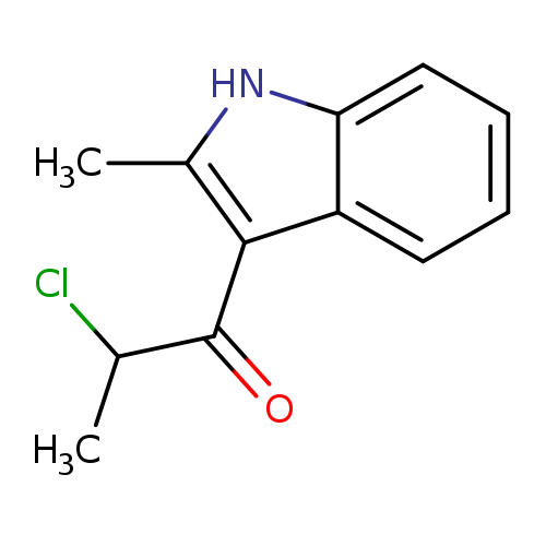 CC(C(=O)c1c(C)[nH]c2c1cccc2)Cl