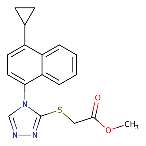 COC(=O)CSc1nncn1c1ccc(c2c1cccc2)C1CC1