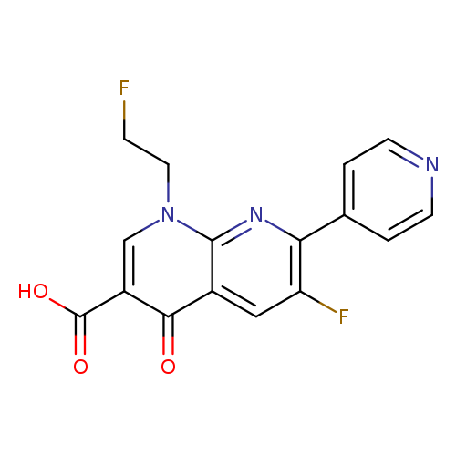 FCCn1cc(C(=O)O)c(=O)c2c1nc(c1ccncc1)c(c2)F