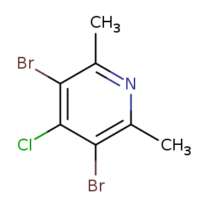 Cc1nc(C)c(c(c1Br)Cl)Br
