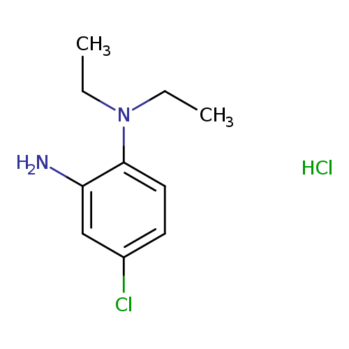 CCN(c1ccc(cc1N)Cl)CC.Cl