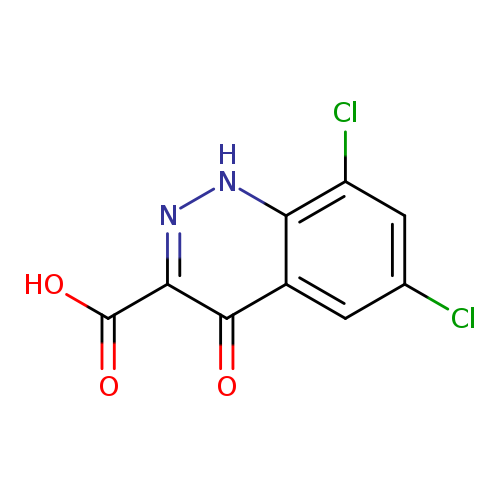 Clc1cc(Cl)c2c(c1)c(=O)c(n[nH]2)C(=O)O