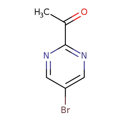 CC(=O)c1ncc(cn1)Br