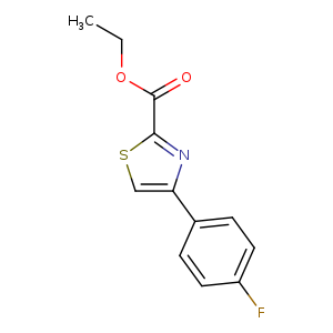 CCOC(=O)c1scc(n1)c1ccc(cc1)F