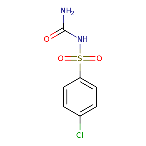 NC(=O)NS(=O)(=O)c1ccc(cc1)Cl