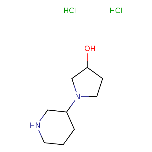 OC1CCN(C1)C1CCCNC1.Cl.Cl