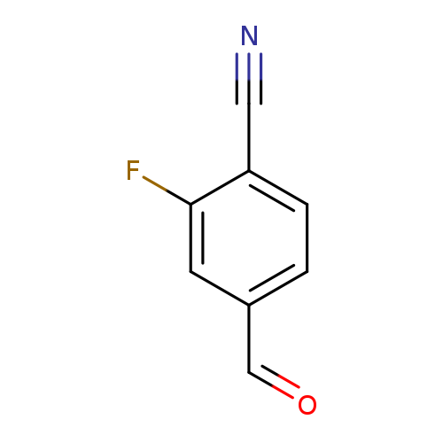 O=Cc1ccc(c(c1)F)C#N