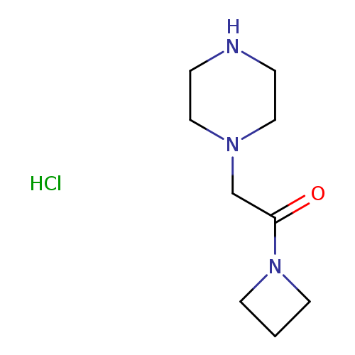 O=C(N1CCC1)CN1CCNCC1.Cl
