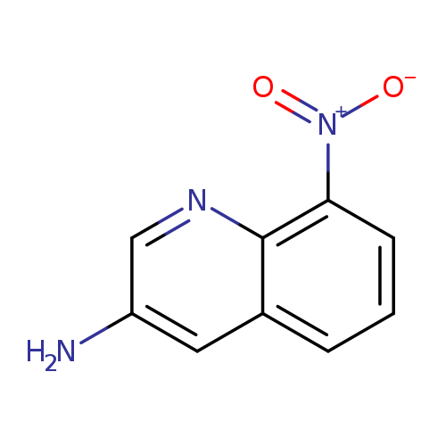 Nc1cnc2c(c1)cccc2[N+](=O)[O-]