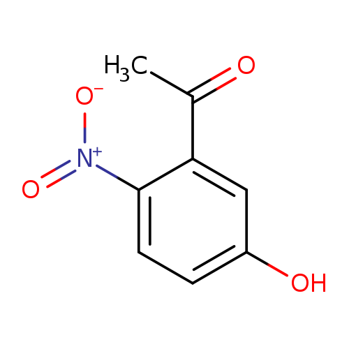 Oc1ccc(c(c1)C(=O)C)[N+](=O)[O-]