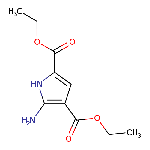 CCOC(=O)c1cc(c([nH]1)N)C(=O)OCC