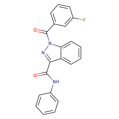 Fc1cccc(c1)C(=O)n1nc(c2c1cccc2)C(=O)Nc1ccccc1