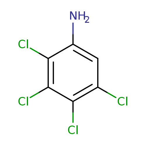 Clc1c(N)cc(c(c1Cl)Cl)Cl
