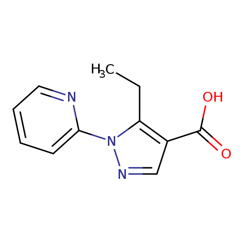 CCc1c(cnn1c1ccccn1)C(=O)O