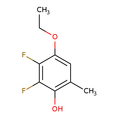 CCOc1cc(C)c(c(c1F)F)O