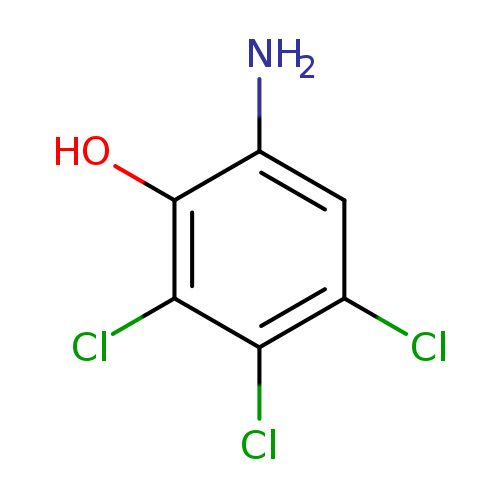 Nc1cc(Cl)c(c(c1O)Cl)Cl