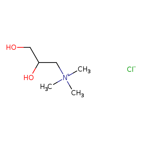 OCC(C[N+](C)(C)C)O.[Cl-]